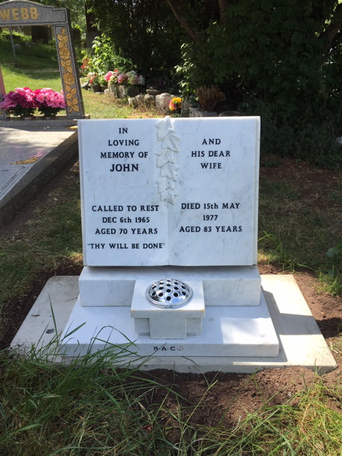 White marble open book renovated