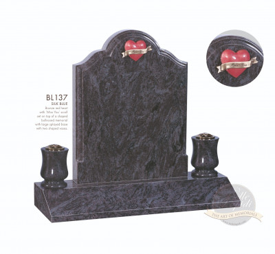 Shaped Chapter-Round Top Ogee Shouldered Memorial