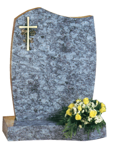 Granite Headstone - Shaped & curved headstone