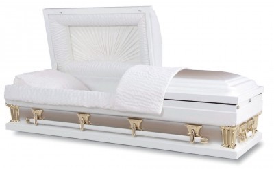 Ridgeland Sunset White Gold Casket