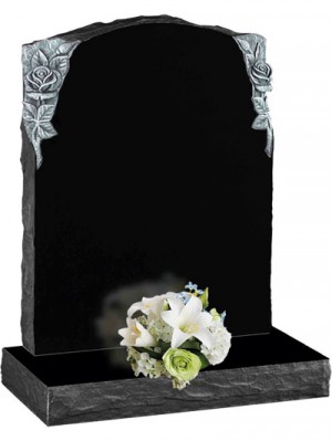 Rustic Carved Memorials - Black