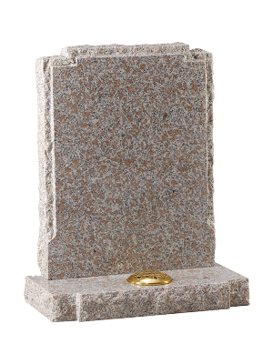 Granite Rustic Headstone - Polished face with rustic edges